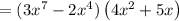 =(3 x^{7}- 2x^{4} ) \left(4 x^{2}+5 x\right)