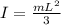 I = \frac{mL^{2} }{3}