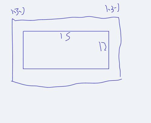 A12-ft-by-15-ft swimming pool has a 3-ft-wide no-slip surface around it. what is the outer perimeter