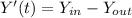 Y'(t)= Y_{in}-Y_{out}