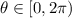 \theta\in[0,2\pi)