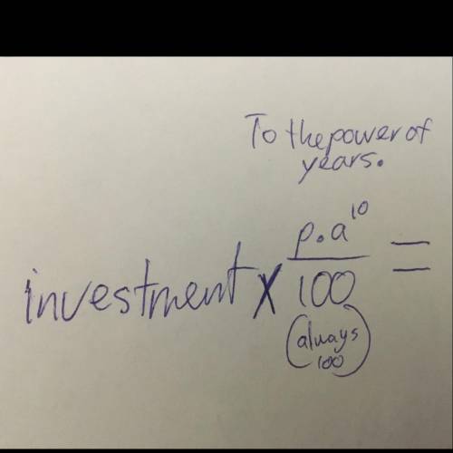 Suppose you invest $1900 at annual interest rate of 5.5% compounded continuously. Write an equation