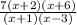 \frac{7(x+2)(x+6)}{(x+1)(x-3)}
