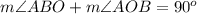 m\angle ABO+m\angle AOB=90^o