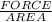 \frac{FORCE}{AREA}