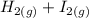 H_{2(g)} + I_{2(g)}