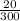 \frac{20}{300}