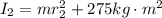 I_2 =mr_2^2+275kg\cdot m^2