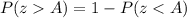 P(zA)=1-P(z