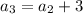 a_{3}=a_2+3