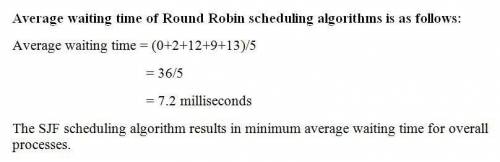 Consider the following set of processes, with the length of theCPU burst given in milliseconds:Proce