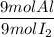 \dfrac{9molAl}{9molI_2}