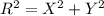 R^{2} =X^{2} +Y^{2}