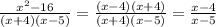 \frac{x^2-16}{(x+4)(x-5)}=\frac{(x-4)(x+4)}{(x+4)(x-5)}=\frac{x-4}{x-5}