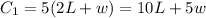 C_1=5(2L+w)=10L+5w