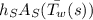 h_{S} A_{S}(\bar {T_{w}}(s))