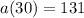 a(30)=131