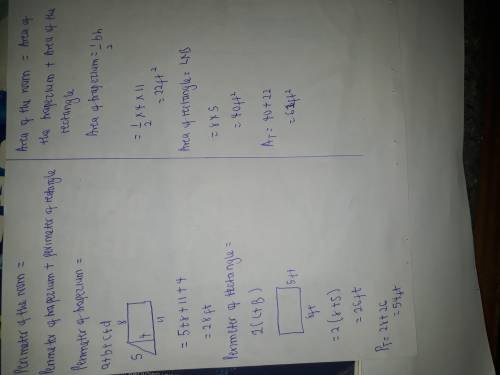 This is the floorplan for an irregular-shaped bedroom. You will need to find the perimeter of the ro