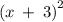 \left(x\:+\:3\right)^2