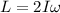 L = 2I\omega