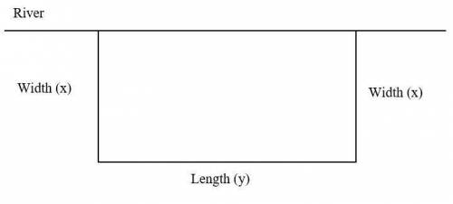 You have 600 feet of fencing to enclose a rectangular plot that borders on a river. If you do not fe