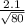 \frac{2.1}{\sqrt{80} }