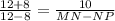 \frac{12+8}{12-8} =\frac{10}{MN-NP}