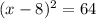 (x-8)^2=64