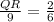 \frac{QR}{9}=\frac{2}{6}