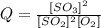 Q=\frac{[SO_3]^2}{[SO_2]^2[O_2]}