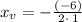 x_v=-\frac{\left(-6\right)}{2\cdot \:1}