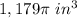 1,179\pi\ in^3