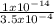 \frac{1  x  10^{-14} }{3.5 x 10^{-4} }