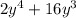 2y^{4}+16y^{3}