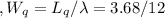 , W_{q}=L_{q} / \lambda=3.68 / 12