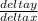 \frac{ delta y}{deltax}