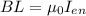 BL = \mu_0 I_{en}