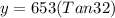 y=653(Tan32 )