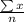 \frac{\sum x }{n}