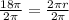 \frac{18\pi}{2\pi }= \frac{2\pi r}{2\pi }