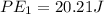 PE_{1} = 20.21J