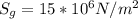 S_g = 15*10^6N/m^2