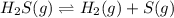 H_2S(g)\rightleftharpoons H_2(g)+S(g)