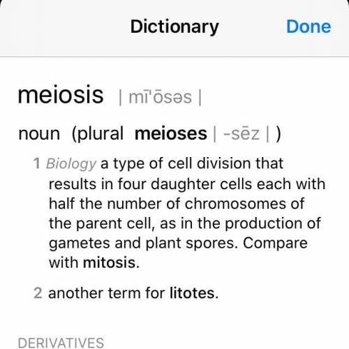 What is meiosis? plz help