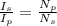 \frac{I_{s} }{I_{p} } = \frac{N_{p} }{N_{s} }