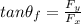 tan \theta_f = \frac{F_y}{F_x}