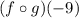 (f \circ g)(-9)