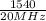 \frac{1540}{20MHz}