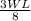 \frac{3WL}{8}