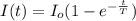 I(t) = I_o(1-e^{-\frac{t}{T}})